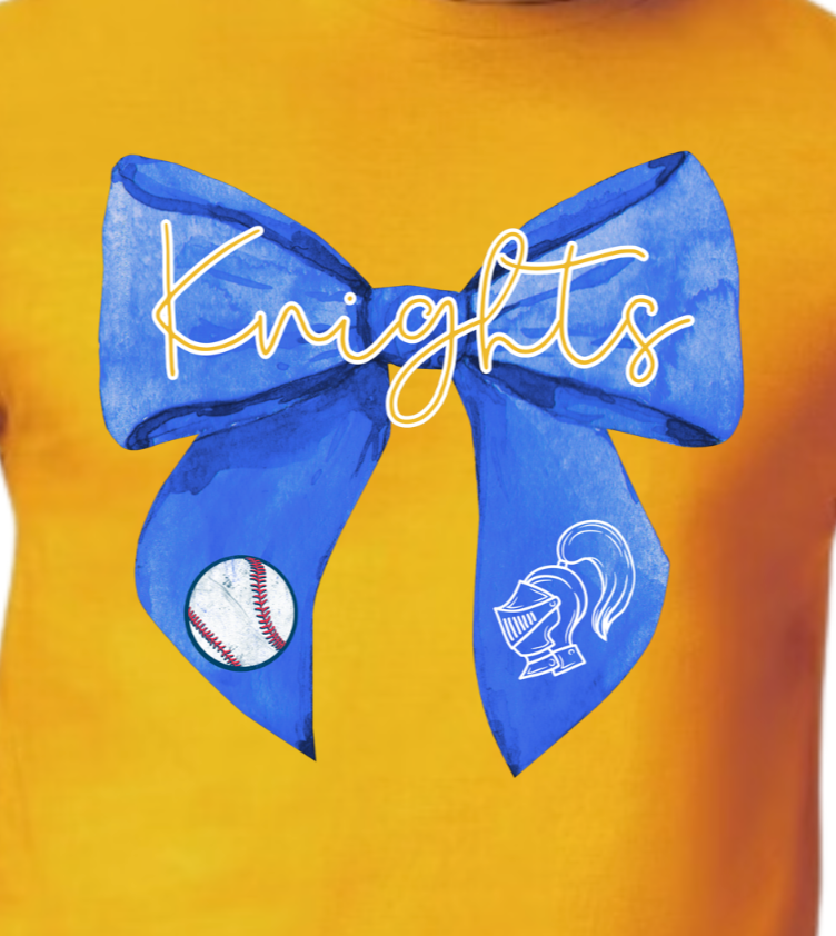 Knights Baseball Bow S-XL