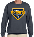 Adult Knights Home Plate Crew Sweatshirt S-XL